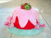 Bolo confeitado de pelúcia