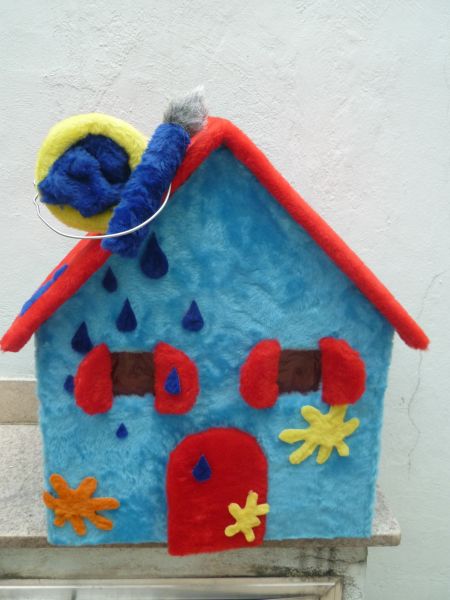 Casa Pintando o 7 com iluminação